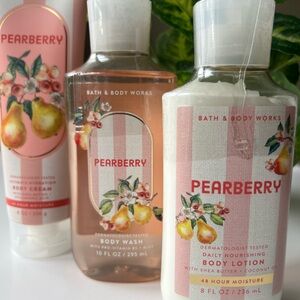 Bath & Body Works Pearberry Body Wash and Lotion Trio. NWT